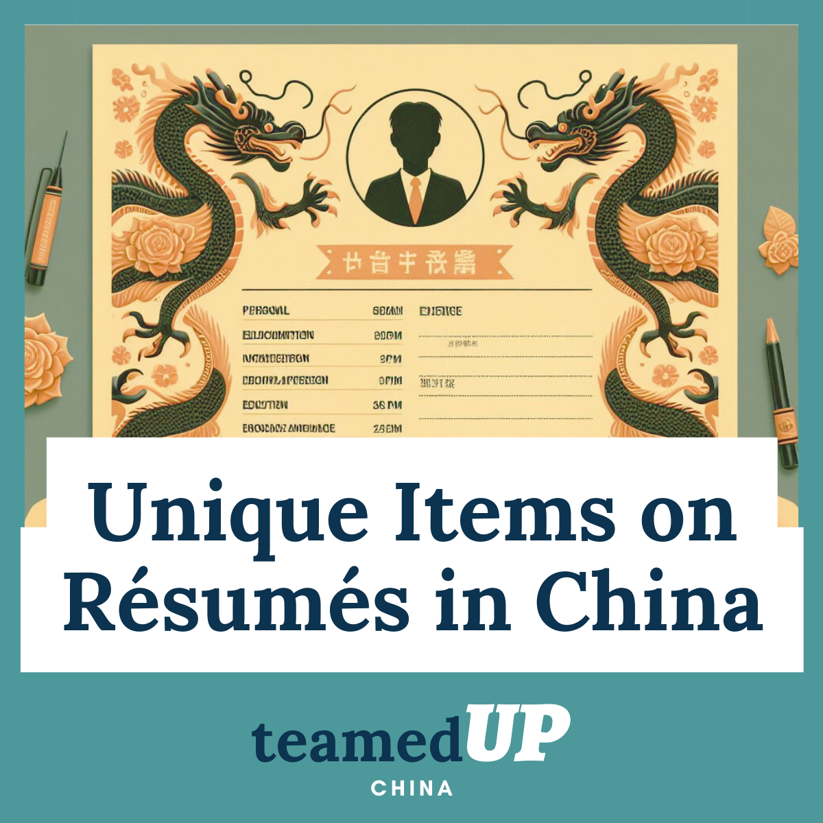 Items on Resumes in China