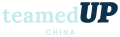 TeamedUp China Logo Transparent Blue