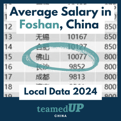 Average Salary in Foshan China - TeamedUp China