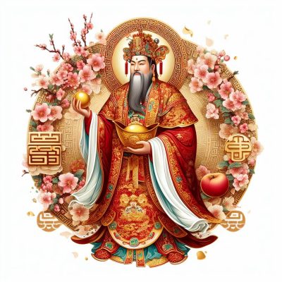 Caishen God of Wealth in China